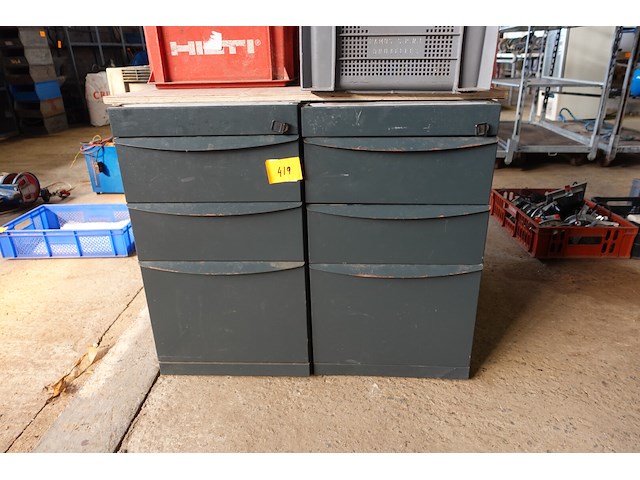 2 ladenkasten met 3 laden - afbeelding 1 van  4