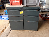 2 ladenkasten met 3 laden - afbeelding 1 van  4