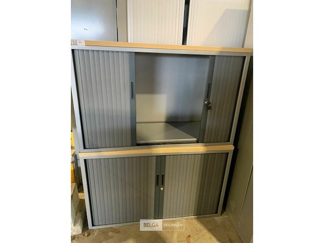 2 lage bureelkasten en met schuifdeuren - afbeelding 2 van  2