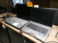 2 laptoppen met laders + docking station