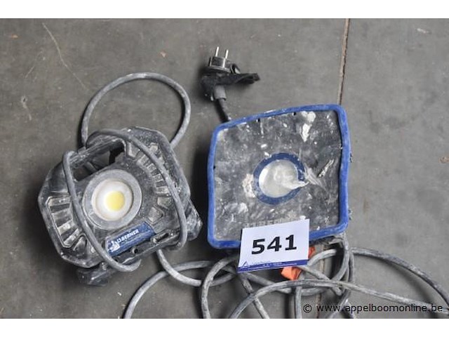2 led werflampen berner, werking niet gekend - afbeelding 1 van  2
