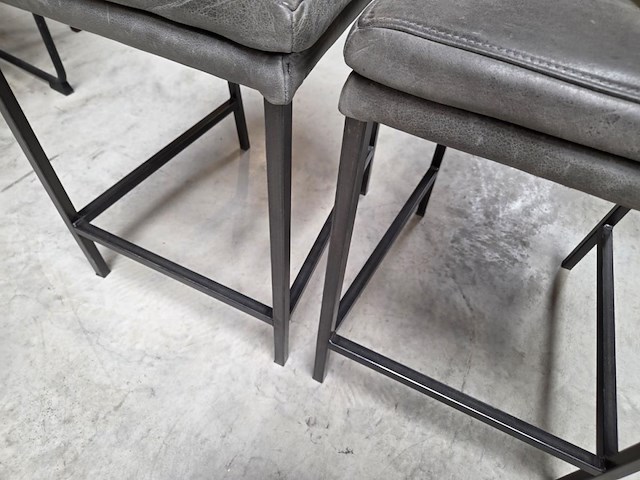 2 lederen barstoelen - afbeelding 6 van  6