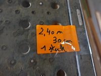 2 loopplanken stelling 2,00m x 0,32m + 2,40m x0,30m - afbeelding 4 van  6