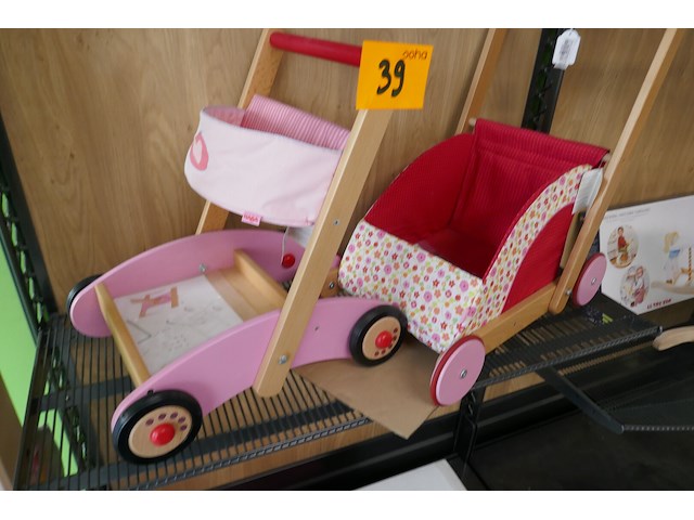 2 loopwagentjes en loopfiets - afbeelding 1 van  5