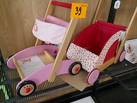 2 loopwagentjes en loopfiets - afbeelding 1 van  5