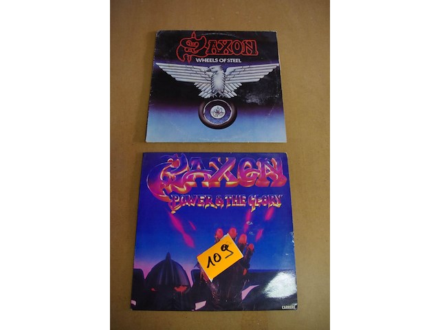 2 lp's saxon - afbeelding 1 van  1