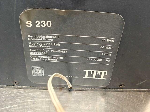 2 luidsprekers itt , 50 watt, 4 ohm - afbeelding 2 van  3