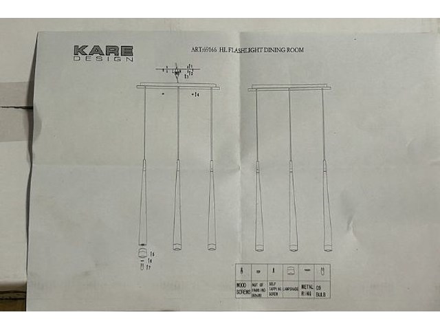 2 lusters kare design - afbeelding 6 van  6