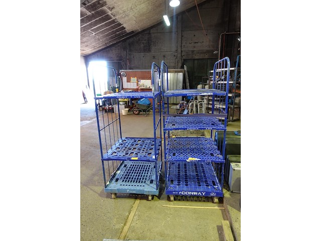 2 magazijnkarren - afbeelding 1 van  2