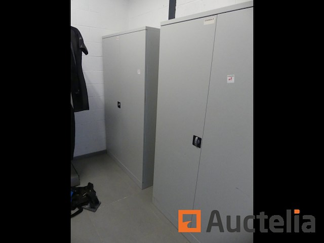 2 metaal kasten die deuren openen - afbeelding 3 van  4