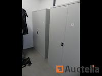 2 metaal kasten die deuren openen - afbeelding 3 van  4