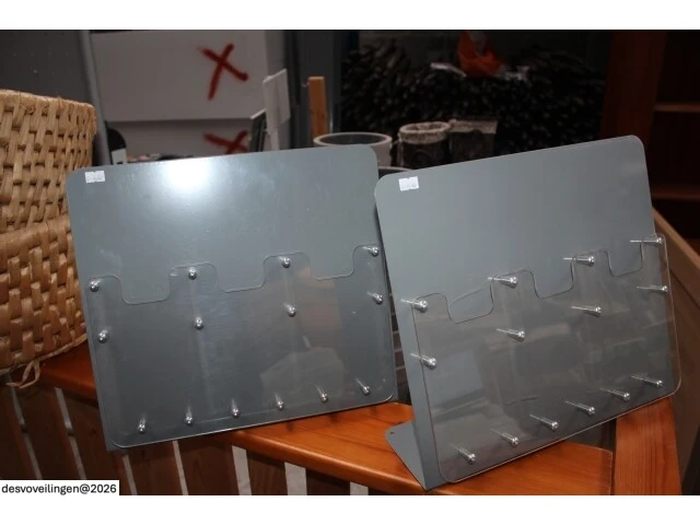 2 metalen/plexi folderhouders toonbankdisplay - afbeelding 2 van  2