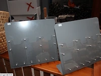 2 metalen/plexi folderhouders toonbankdisplay - afbeelding 2 van  2