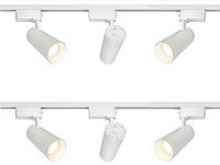 2 meter pro set railverlichting met 6 st 18w 4000k railspot (4x) - afbeelding 6 van  10