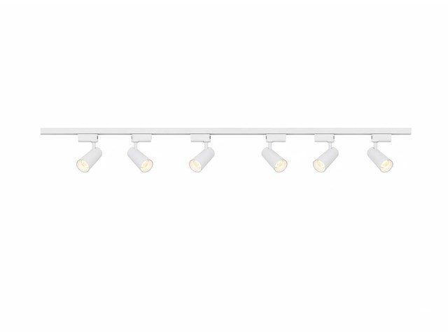 2 meter pro set railverlichting met 6 st 18w 4000k railspot (4x) - afbeelding 6 van  8