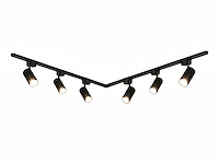 2 meter pro set railverlichting met 6 st 18w 4000k railspot (6x) - afbeelding 6 van  8