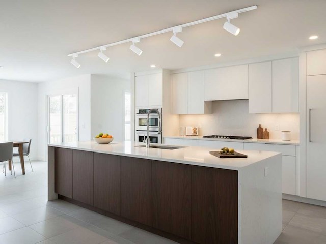 2 meter pro set railverlichting met 6 st 18w 4000k railspot (6x) - afbeelding 4 van  7