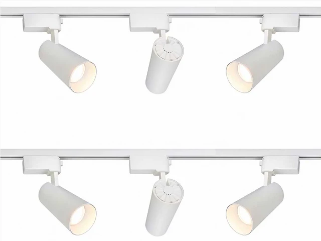 2 meter pro set railverlichting met 6 st 18w 4000k railspot(2x) - afbeelding 1 van  9