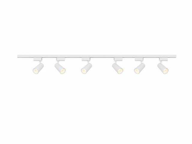 2 meter pro set railverlichting met 6 st 18w 4000k railspot(3x) - afbeelding 7 van  10