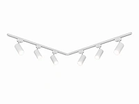 2 meter pro set railverlichting met 6 st 18w 4000k railspot(4x) - afbeelding 3 van  9