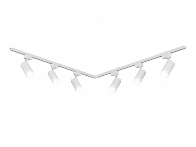 2 meter pro set railverlichting met 6 st 18w 4000k railspot(6x) - afbeelding 8 van  10