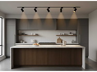 2 meter railsysteem met 6 st railspot gu10 fitting met ring (12x) - afbeelding 2 van  10