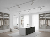 2 meter railsysteem met 6 st railspot gu10 fitting met ring (2x) - afbeelding 1 van  6