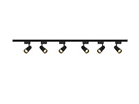 2 meter railsysteem met 6 st railspot gu10 fitting met ring(3x) - afbeelding 8 van  14