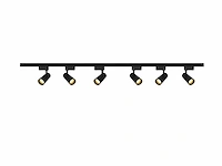 2 metre track system with 6 pcs track spot gu10 socket with ring(6x) - afbeelding 3 van  14