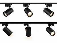 2 metre track system with 6 pcs track spot gu10 socket with ring(6x) - afbeelding 7 van  14
