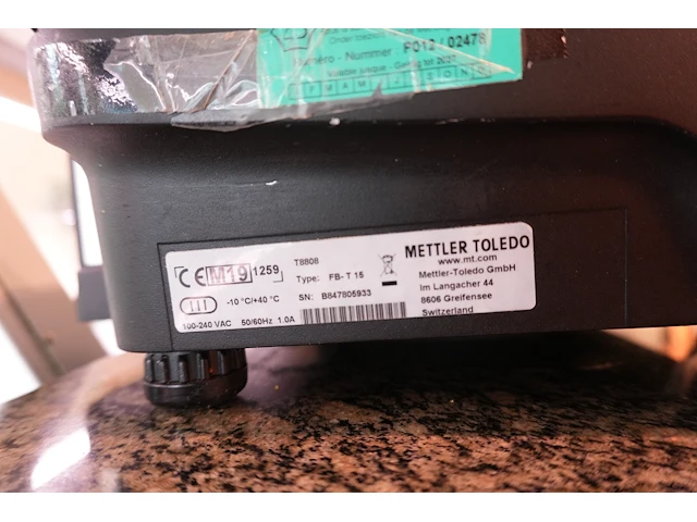 2 mettler toledo fb-t15 weeg- en kassasystemen - afbeelding 11 van  13