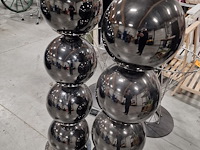 2 midcentury chrome bollampen - afbeelding 1 van  5