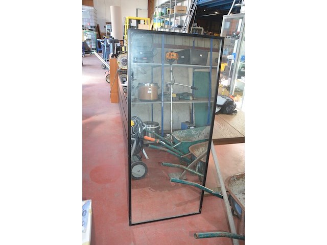 2 moderne zwarte ladekasten met 6 laden 160x50x78 cm, spiegel - afbeelding 7 van  8