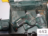 2 moerenaanzetters metabo vv oplader, zonder batterij, werking niet gekend - afbeelding 1 van  3