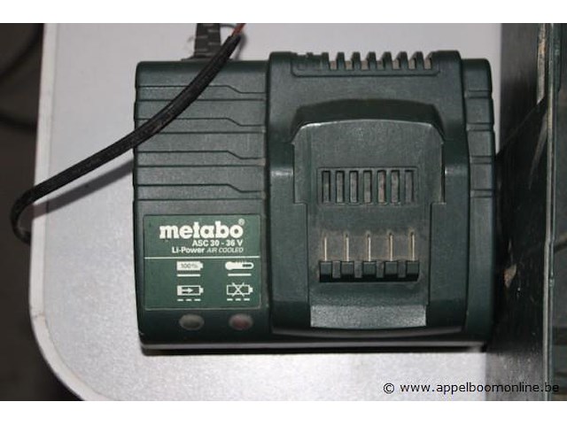 2 moerenaanzetters metabo vv oplader, zonder batterij, werking niet gekend - afbeelding 3 van  3