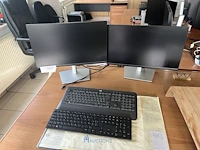 2 monitors dell met toetsenborden - afbeelding 2 van  5