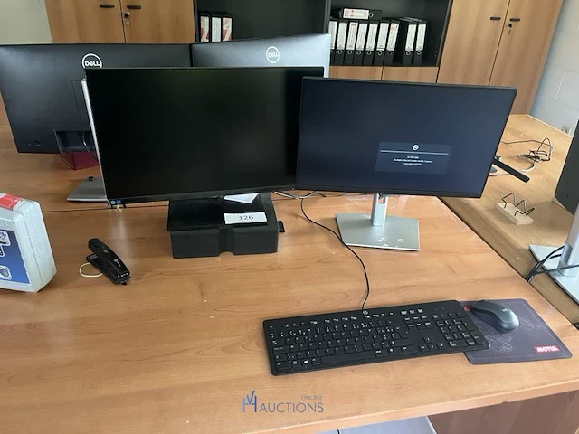 2 monitors samsung / dell met toetsenbord - afbeelding 2 van  4