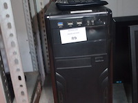 2 monitors samsung s24e650, centrale eenheid cool master, toetsenbord - afbeelding 2 van  8