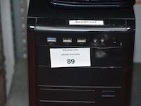 2 monitors samsung s24e650, centrale eenheid cool master, toetsenbord - afbeelding 3 van  8