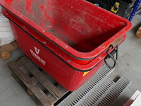2 mortelcontainers + lijngoten - afbeelding 1 van  4