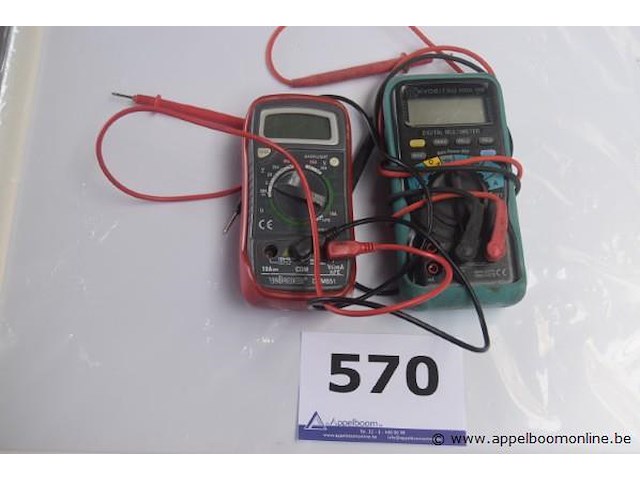 2 multimeters wo kyoritsu 1009, werking niet gekend - afbeelding 1 van  2