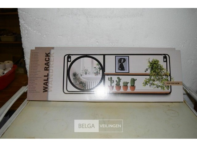 2 muurrekjes 50x10x19cm - afbeelding 1 van  2