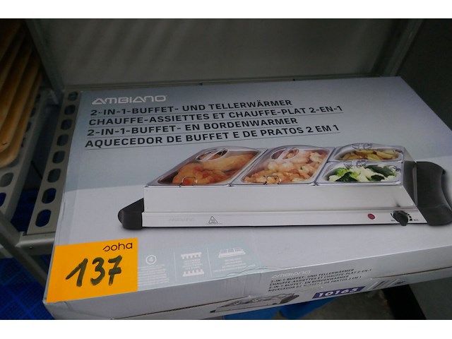 2 nieuwe buffet en bordenverwarmers ambiano - afbeelding 3 van  3