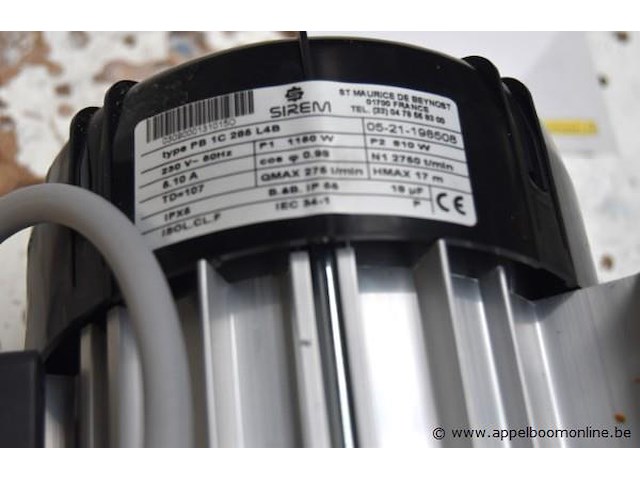 2 nieuwe pompen sirem p1 1160w, 2750 lr/min - afbeelding 2 van  3