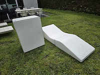2 opvouwbare zonnebedden - afbeelding 1 van  5