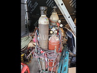 2 oxy-brandstof snijunits op de trolley