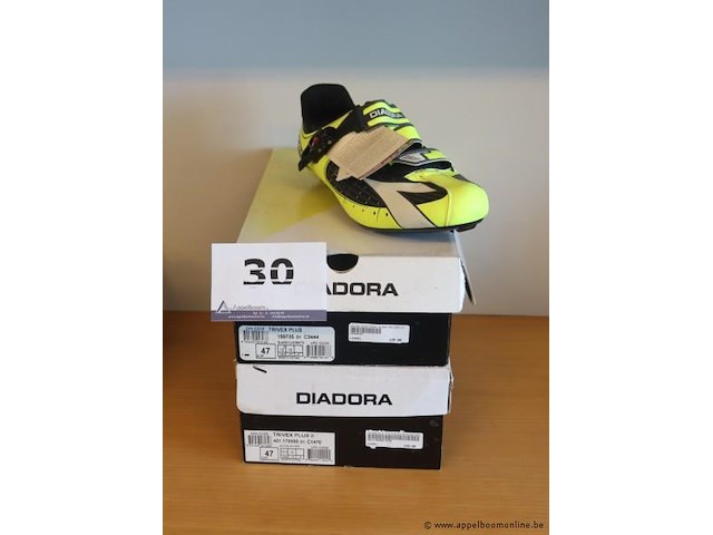 2 paar wielrenschoenen diadora trivex plus en plus ii, maat 47 - afbeelding 1 van  2