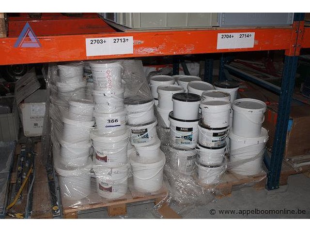 2 palletten diverse aangebroken emmers wo. mortex - afbeelding 1 van  1