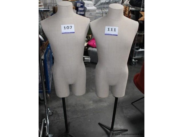 2 paspoppen - afbeelding 1 van  1