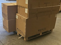 2-persoons badkamermeubel 120 cm hoogglans antraciet - incl. kranen - afbeelding 4 van  5